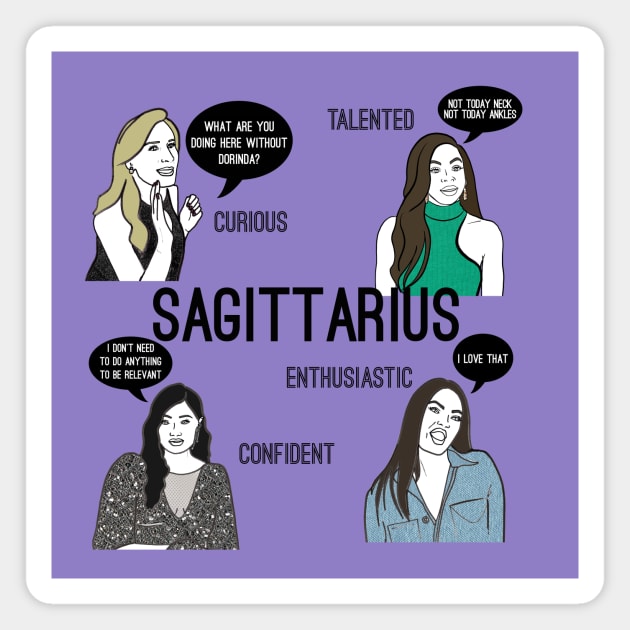 Sagittarius- Bravostrology series Magnet by Katsillustration